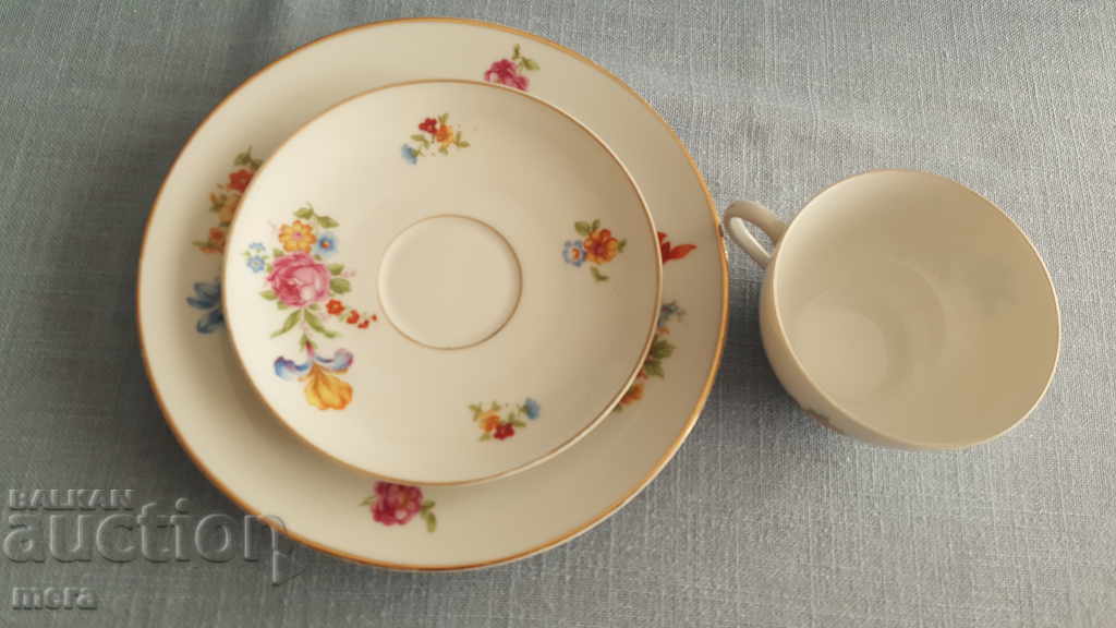 Porcelain triple set - Bavaria with price 45.00 BGN | € 23.01 Porcelain triple set - Bavaria with price 45.00 BGN | € 23.01