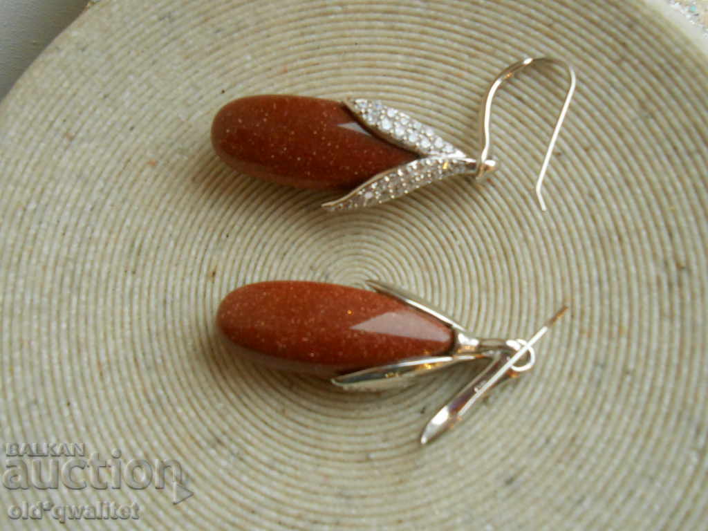Wonderful silver earrings, very stylish - 5
