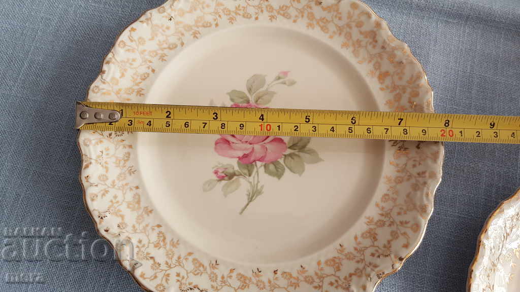 Porcelain set of dessert and saucer-Bavaria with price 20.00 BGN | € 10.23 Porcelain set of dessert and saucer-Bavaria with price 20.00 BGN | € 10.23