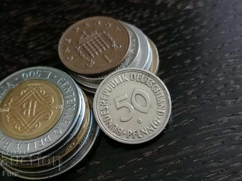 Coin - Germany - 50 pfennigs 1969; D series