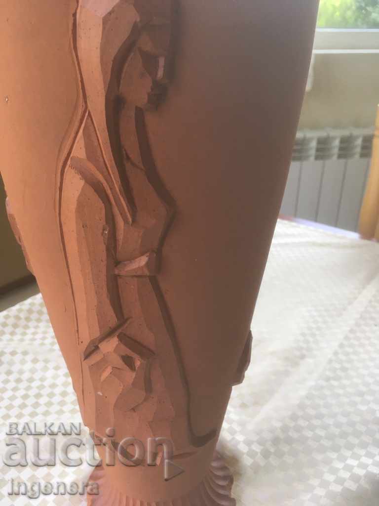 CERAMIC VASE FOR 70 YEARS - MASTER VASIL PAVLOV-TETEVEN with price 45.00 BGN | € 23.01 CERAMIC VASE FOR 70 YEARS - MASTER VASIL PAVLOV-TETEVEN with price 45.00 BGN | € 23.01