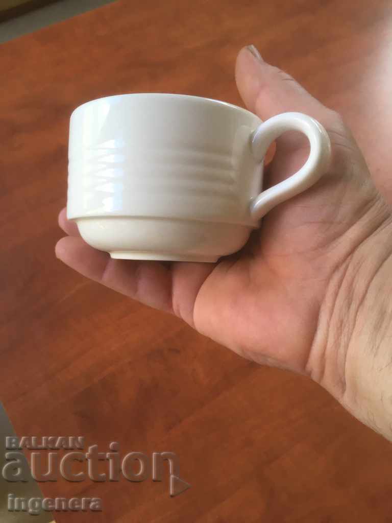 PORCELAIN CUP COFFEE TEA MILK MARKED