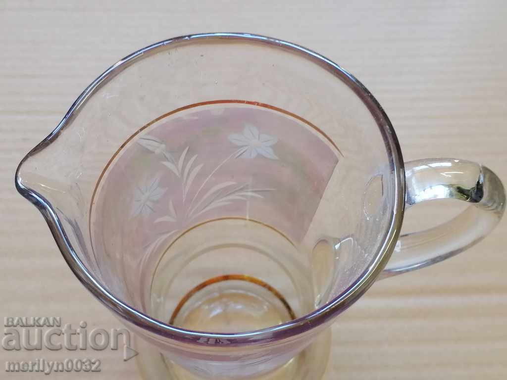 Old crystal jug with engravings - 7 Old crystal jug with engravings - 7