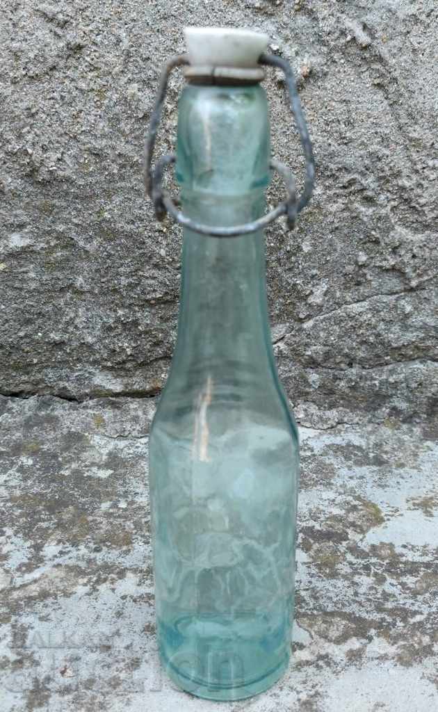 OLD GLASS LEMONADED BOTTLE CAP BOTTLE