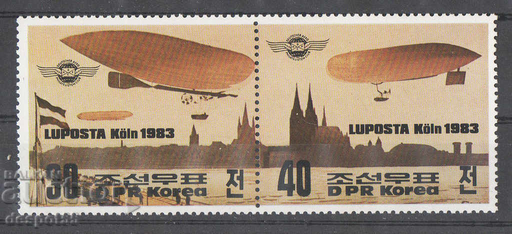 1983. Nord. Coreea. Expoziție filatelică „Luposta 1983”, Köln.