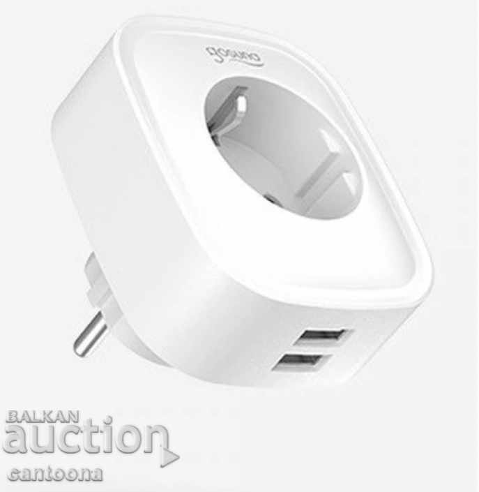 Auction Smart Contact Gosund 2xUSB, energy monitoring, Alexa, Gogle Auction Smart Contact Gosund 2xUSB, energy monitoring, Alexa, Gogle