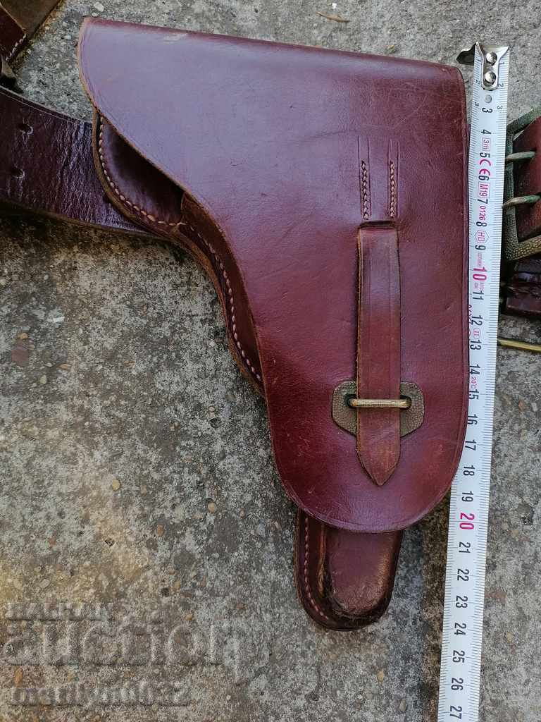 WW2 Imperial Officers Combat Belt Luger P-08 Pistol Holster - 6 WW2 Imperial Officers Combat Belt Luger P-08 Pistol Holster - 6