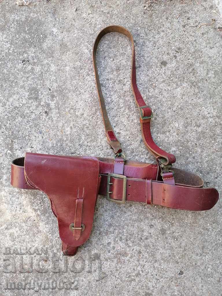 WW2 Imperial Officers Combat Belt Luger P-08 Θήκη πιστολιού