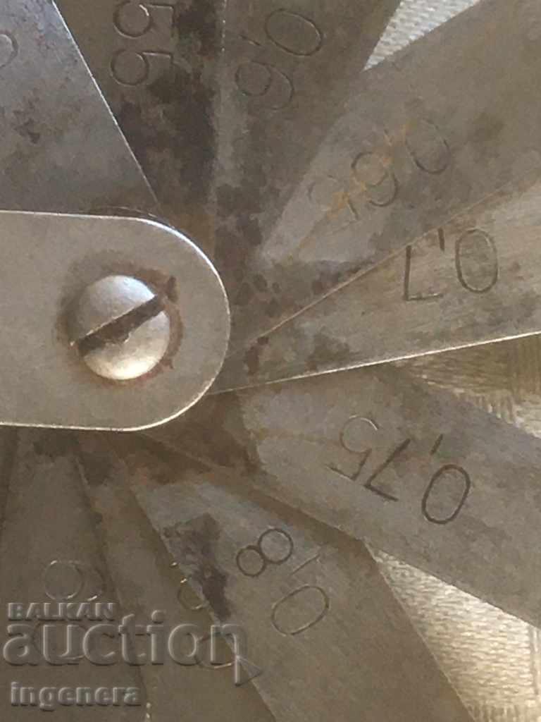 LUFTOMER FROM 0.55 TO 1 MM USSR TOOL QUALITY MARKED with price 19.00 BGN | € 9.71