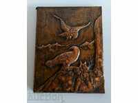 OLD COPPER PANEL ON HUNTING HUNTING THEME HUNTING