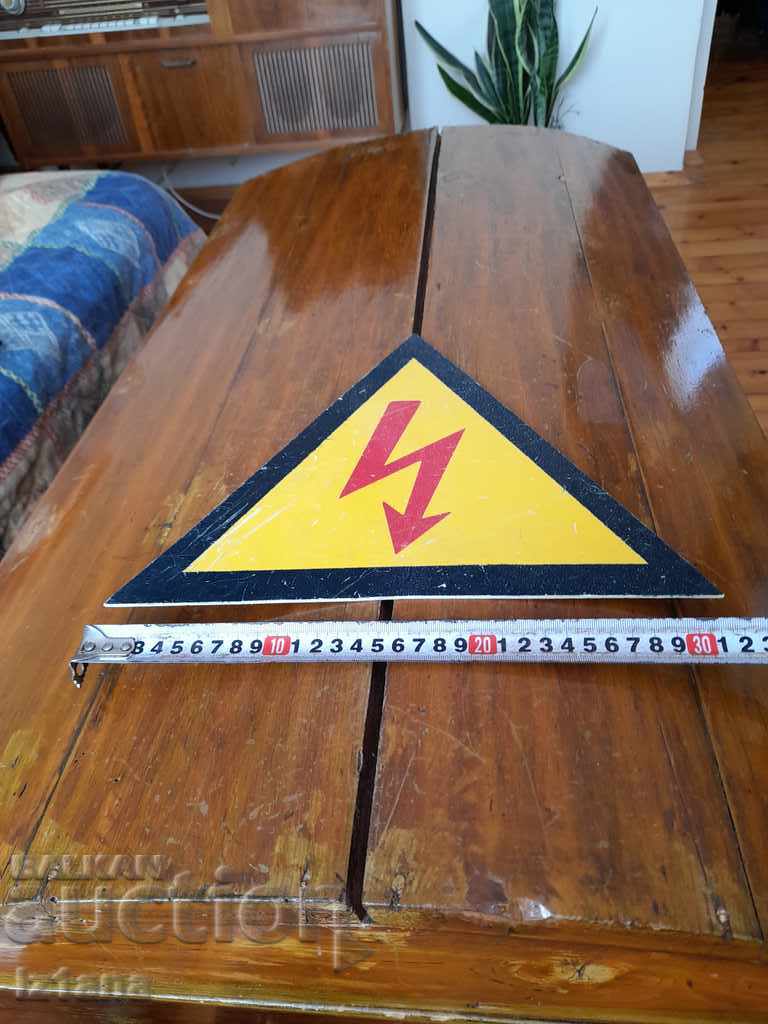 Old sign Dangerous for life with price 10.00 BGN | € 5.11 Old sign Dangerous for life with price 10.00 BGN | € 5.11