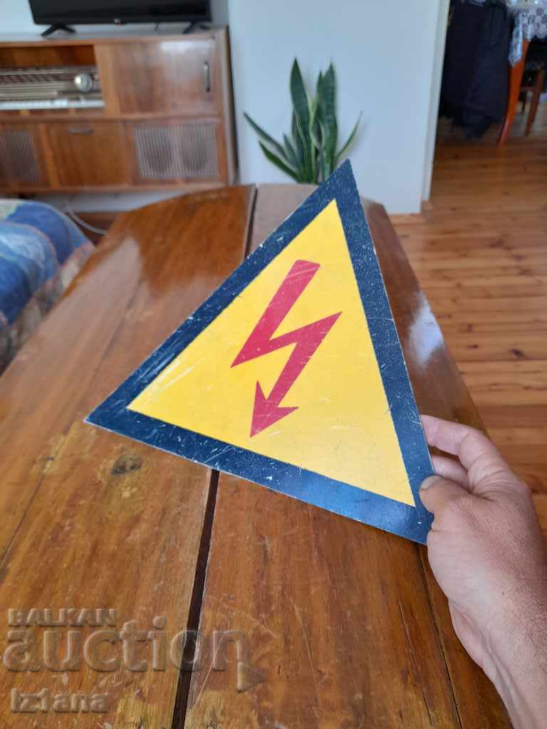 Auction Old sign Dangerous for life Auction Old sign Dangerous for life