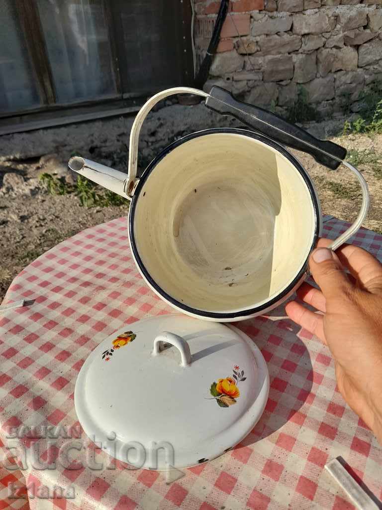 Old enamel teapot - 5 Old enamel teapot - 5