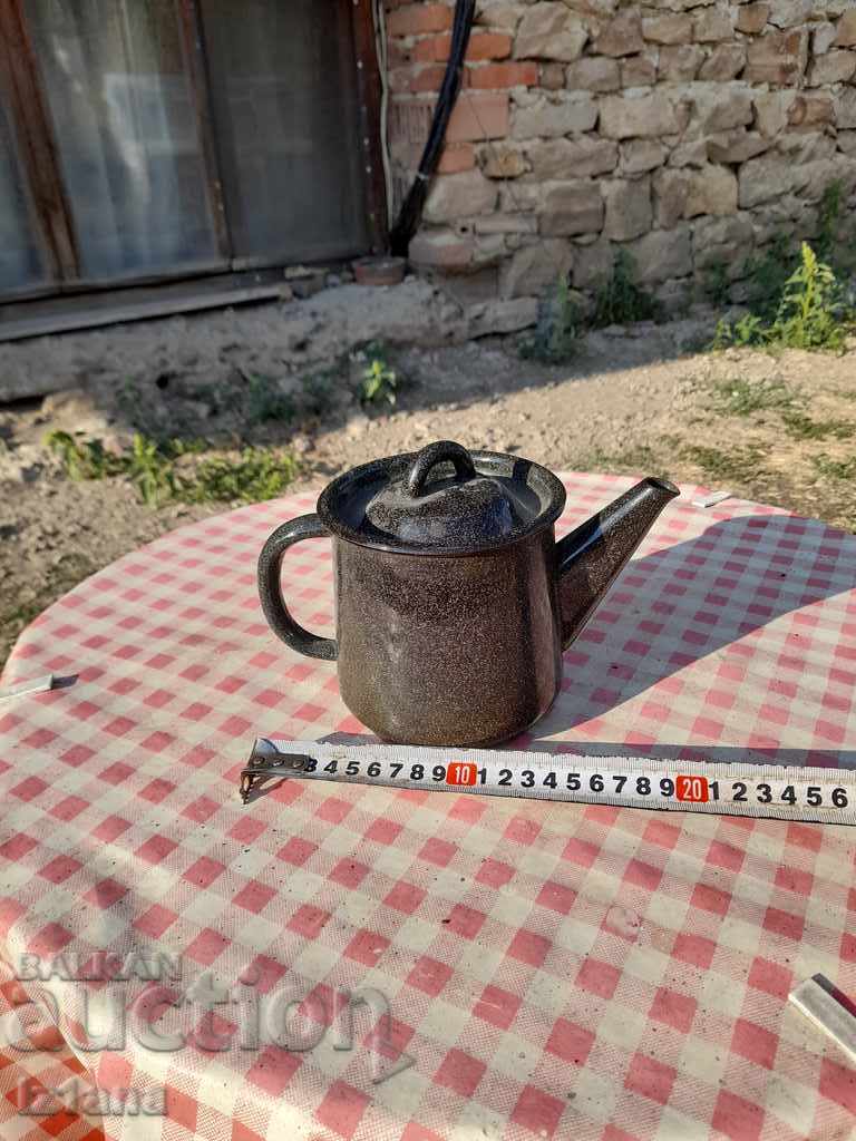 Auction Old enamel teapot Auction Old enamel teapot