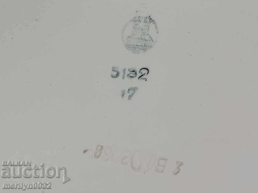 Old porcelain tray, tray, service, porcelain, mignon - 5