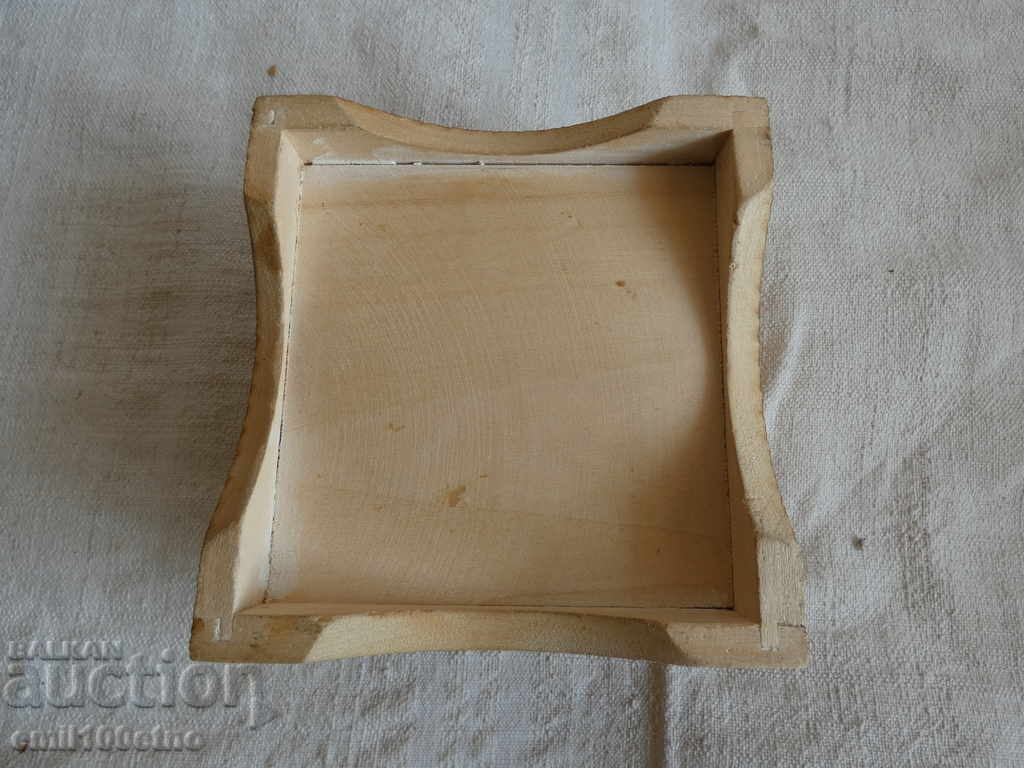 Auction Bulgarian Football Federation BFF wooden box pyrographed Auction Bulgarian Football Federation BFF wooden box pyrographed