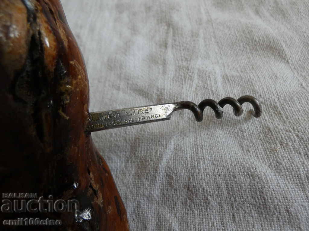 Auction  Corkscrew wood Laurent Siret rochefort France France