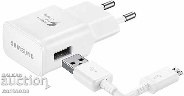 Мрежово зарядно SAMSUNG MICRO USB (EP-TA20EWE+ECB-DU4AWE) 2A