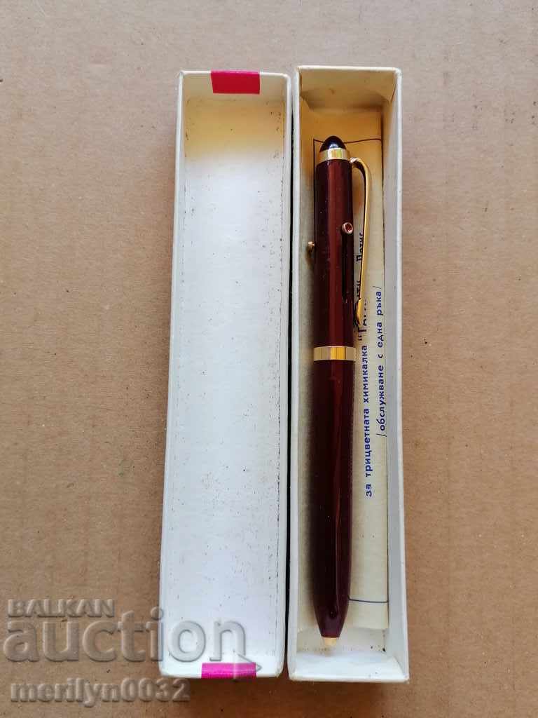 Παλαιό γερμανικό στυλό GARANT τρίχρωμο στυλό GDR με τιμή 79.00 BGN | € 40.39 Παλαιό γερμανικό στυλό GARANT τρίχρωμο στυλό GDR με τιμή 79.00 BGN | € 40.39