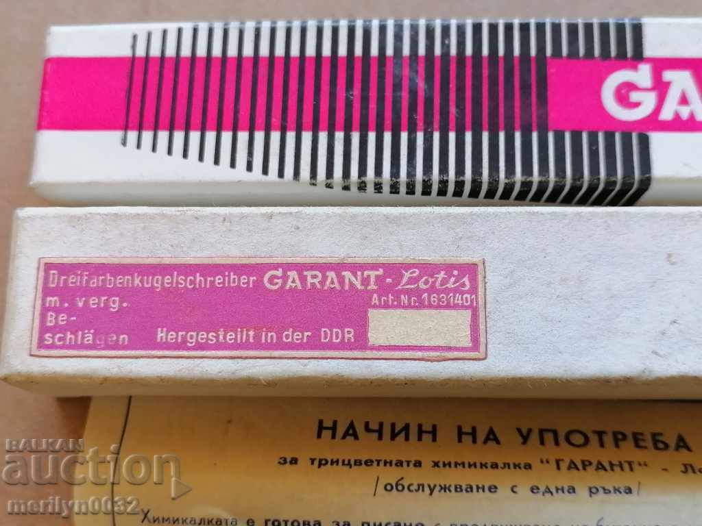 Παλαιό γερμανικό στυλό GARANT τρίχρωμο στυλό GDR - 5 Παλαιό γερμανικό στυλό GARANT τρίχρωμο στυλό GDR - 5