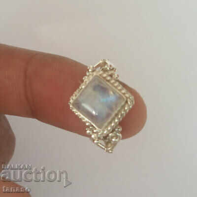 Moonstone ring - silver plated, size 55 with price 28.00 BGN | € 14.32