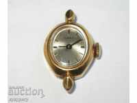 Стар дамски позлатен ръчен механичен часовник TIMEX