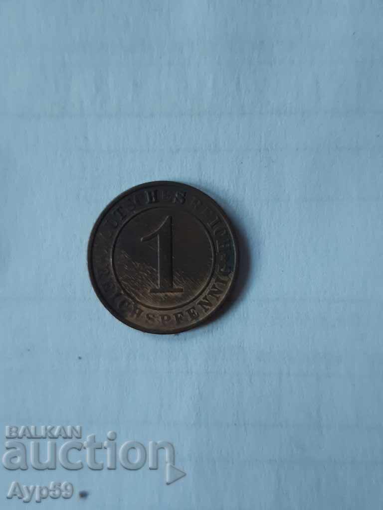 1 Pfennig 1925 A-GERMANY