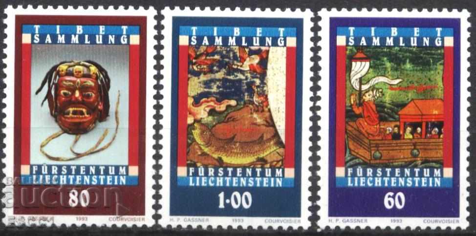Чисти марки Тибет 1993 от  Лихтенщайн