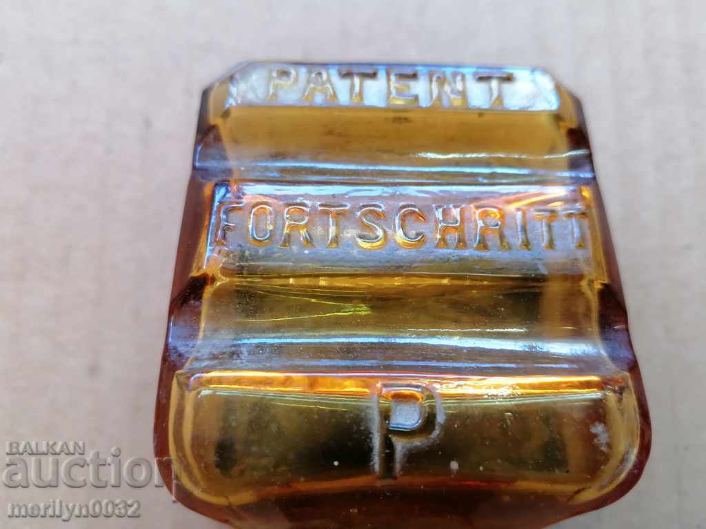 Old glass inkwell Principality of Bulgaria beginning of the 20th century with price 77.00 BGN | € 39.37