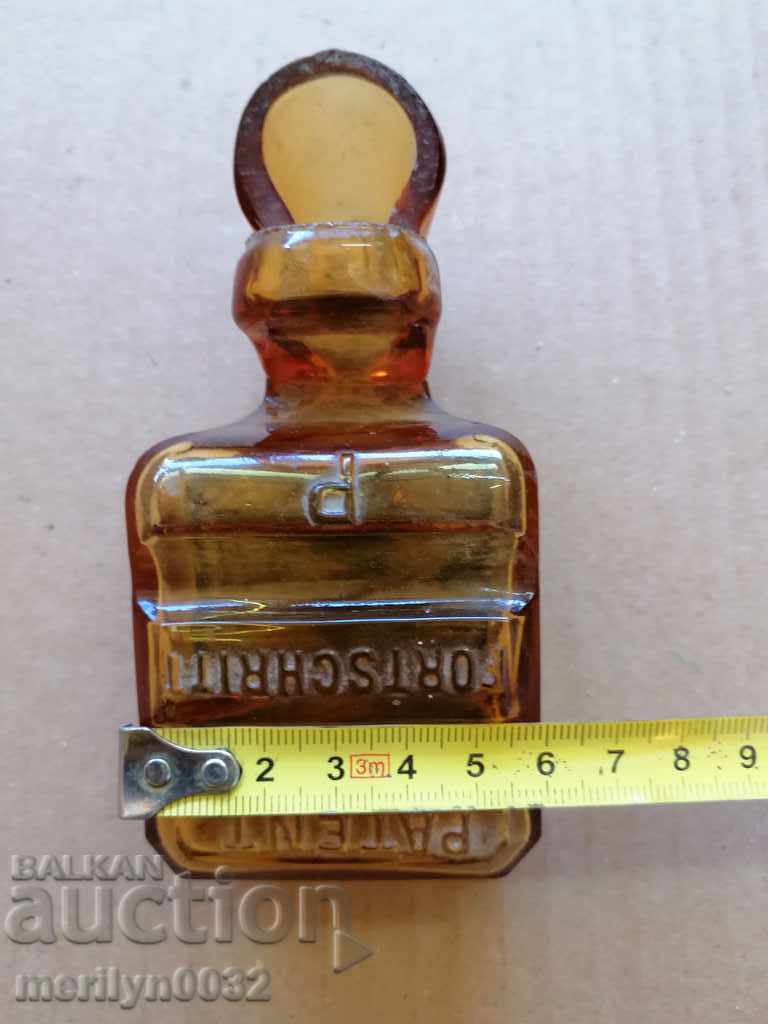 Old glass inkwell Principality of Bulgaria beginning of the 20th century - 6