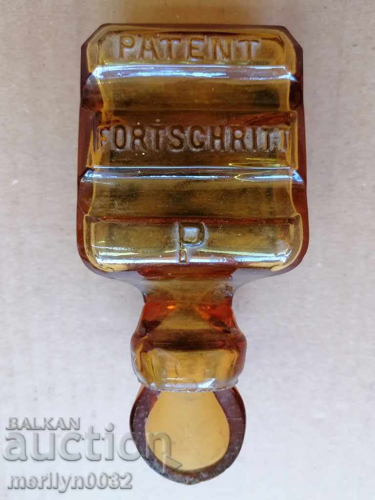 Old glass inkwell Principality of Bulgaria beginning of the 20th century - 7