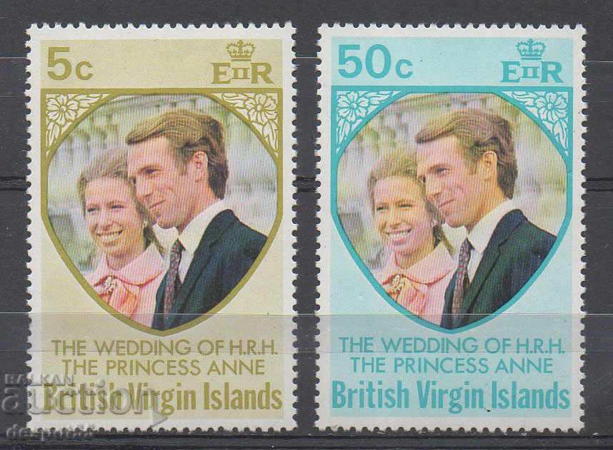1973. Virgin Islands. Princess Anne 's wedding to Mark Phillips.