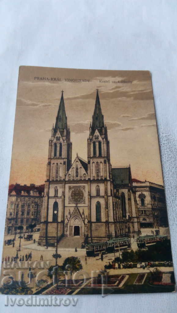 Carte poștală Praha Kral Vinohrady Kostel sv. Ludmily
