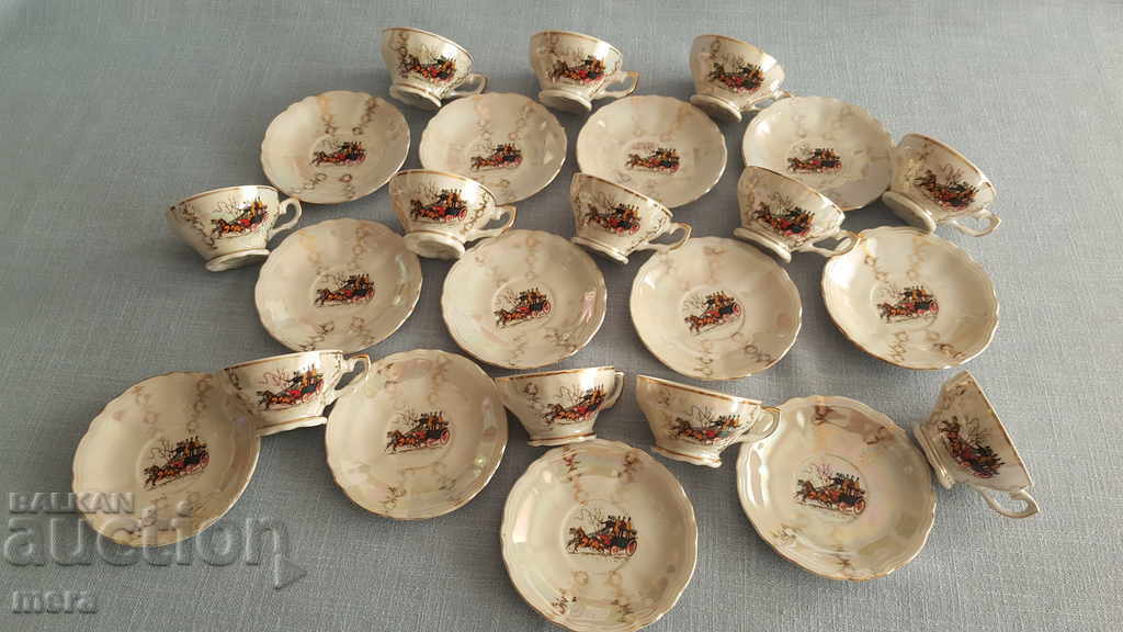 Antique porcelain coffee set-Veritable porcelaine with price 200.00 BGN | € 102.26 Antique porcelain coffee set-Veritable porcelaine with price 200.00 BGN | € 102.26
