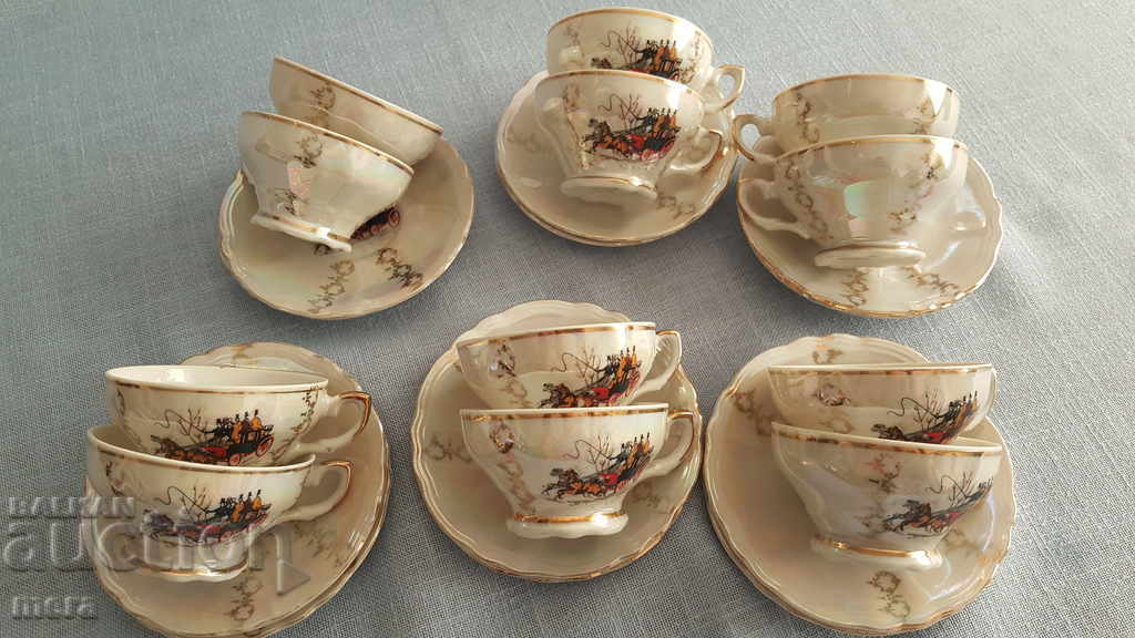 Auction Antique porcelain coffee set-Veritable porcelaine Auction Antique porcelain coffee set-Veritable porcelaine