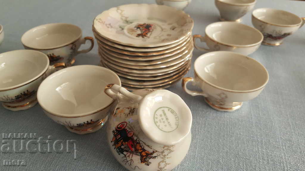 Delivery of Antique porcelain coffee set-Veritable porcelaine Delivery of Antique porcelain coffee set-Veritable porcelaine