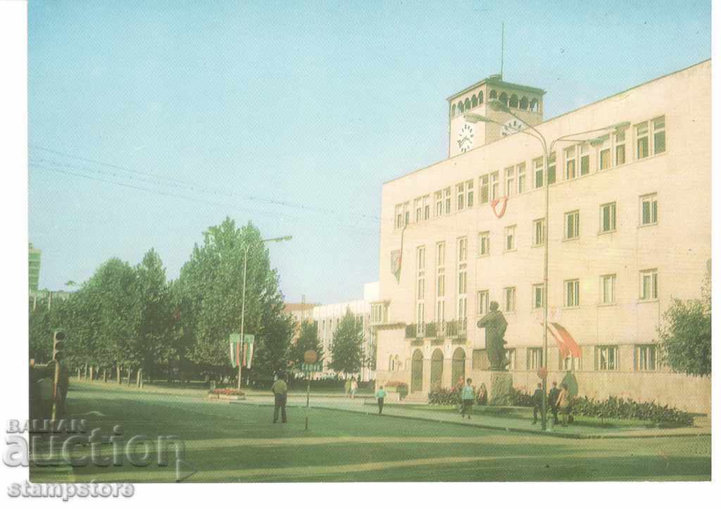 Пощ картичка - Хасково - Градския народен съвет