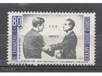 1964. Mexic. Președintele Kennedy și președintele A. Lopez Mateos.