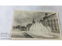 Пощенска картичка Русе Градския театъръ Фонтана 1940