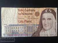 Irlanda Central Bank 5 Pound 1996 Pick 75b Ref 6189