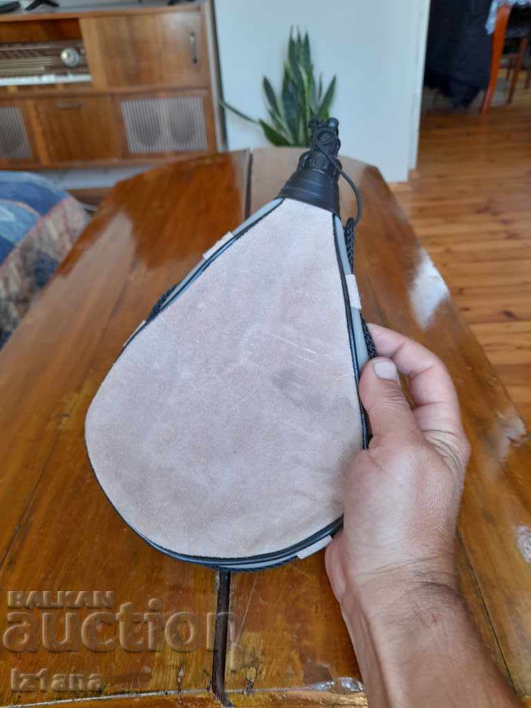 Old leather water bag with price 45.00 BGN | € 23.01 Old leather water bag with price 45.00 BGN | € 23.01