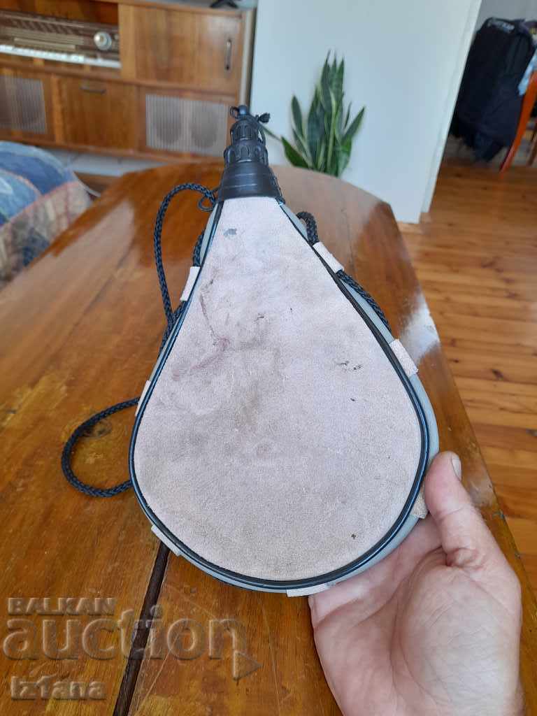 Auction Old leather water bag Auction Old leather water bag