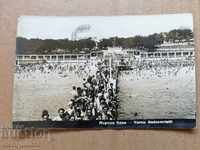 Postcard photo city of Varna sea baths 1933