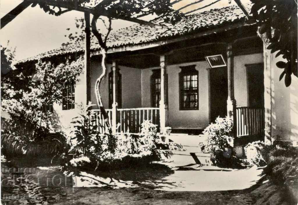 Old postcard - Sopot, House-Museum "Ivan Vazov" - veranda