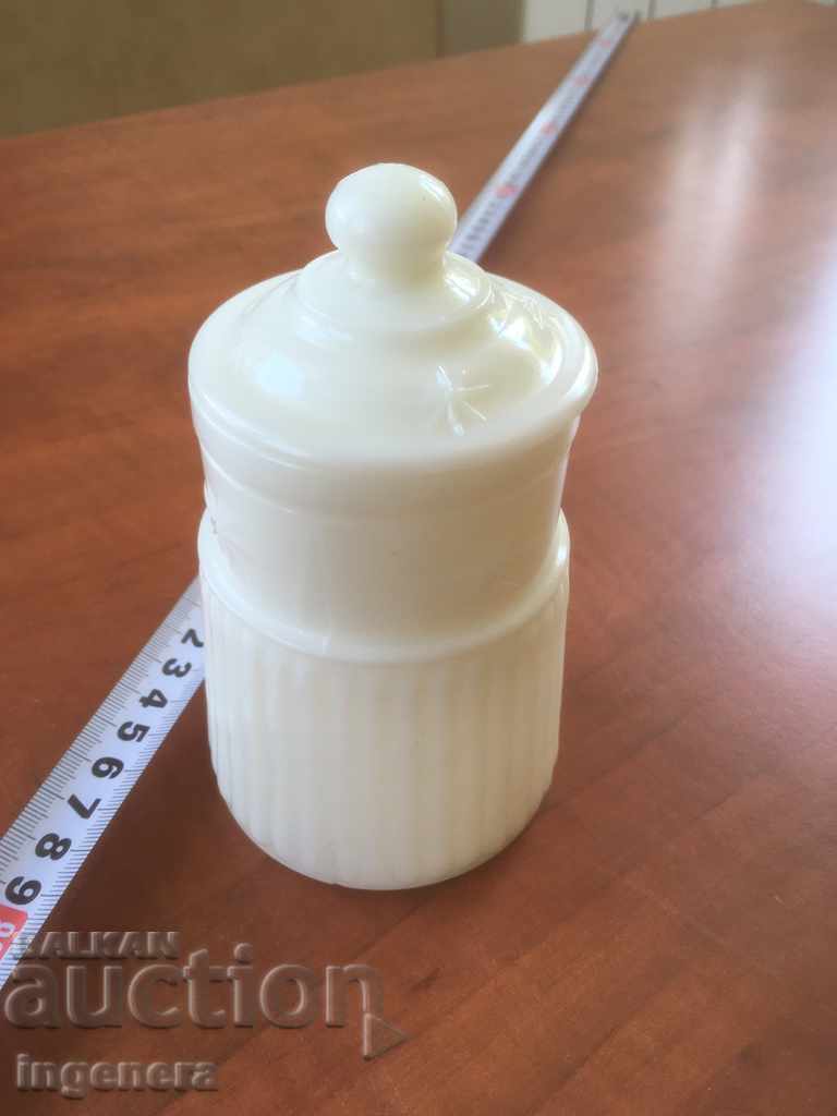 WHITE MILK GLASS SUGAR ORNAMENTS SUGAR with price 36.00 BGN | € 18.41