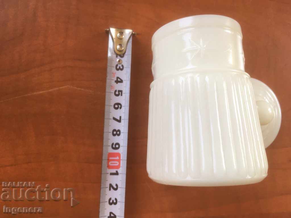 WHITE MILK GLASS SUGAR ORNAMENTS SUGAR - 5