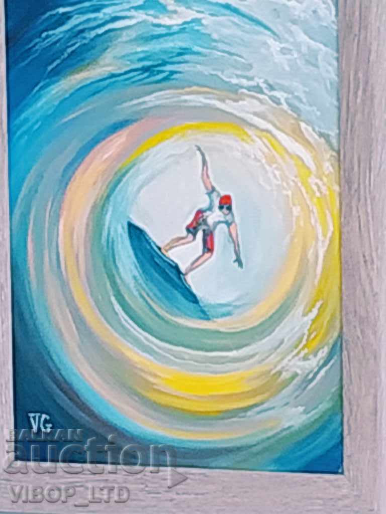 30% Econt ON THE COMB OF WOOL oil picture frame 30% Econt ON THE COMB OF WOOL oil picture frame