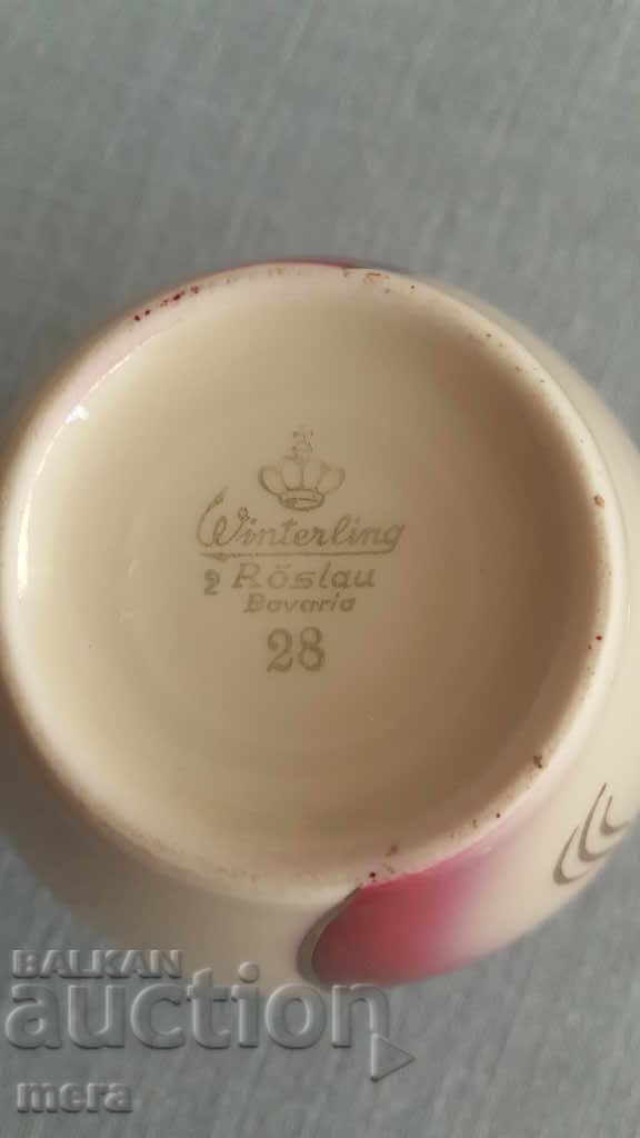 Large porcelain jug and latiere - Bavaria - 6