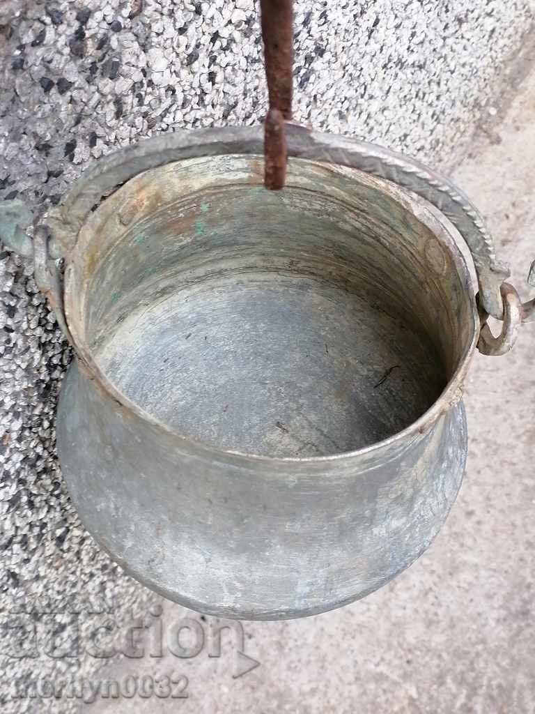 Старо бакърено менче бакър, котле - 6 Старо бакърено менче бакър, котле - 6