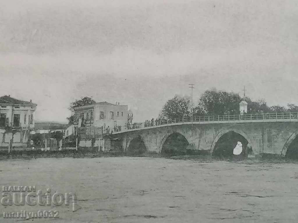 Auction Postcard photo Skopje The Vardar Bridge 1916 Auction Postcard photo Skopje The Vardar Bridge 1916